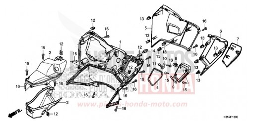INNERE ABDECKUNG WW125EX2H de 2017